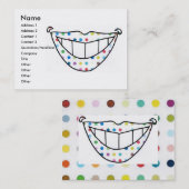 スマイルのぽっちゃりした名刺 名刺 (正面/裏面)