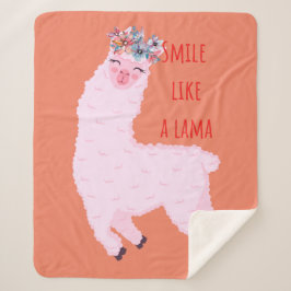 スマイルのような シェルパブランケット