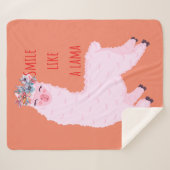 スマイルのような シェルパブランケット (正面(横))