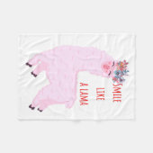 スマイルのような フリースブランケット (正面(横))