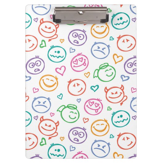 スマイルのパターン クリップボード (正面)