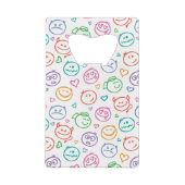 スマイルのパターン クレジットカード栓抜き (裏面)