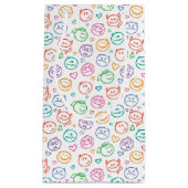 スマイルのパターン スモールペーパーバッグ (正面)