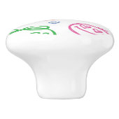 スマイルのパターン セラミックノブ (側面)