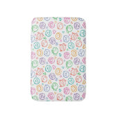 スマイルのパターン バスマット (正面縦)