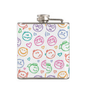 スマイルのパターン フラスク (裏面)