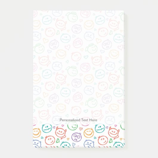 スマイルのパターン ポストイット (正面)