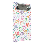 スマイルのパターン ミニクリップボード (アングル)