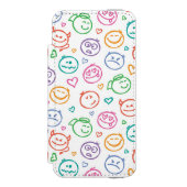 スマイルのパターン INCIPIO iPhoneウォレットケース (フォリオ 正面)