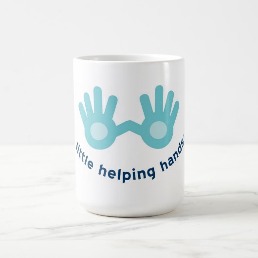 スマイルのロゴのクラシックで白いマグ コーヒーマグカップ (中央)