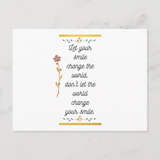 スマイルの世界を変える ポストカード (正面)