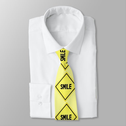 スマイルの交通標識 ネクタイ (タイ)