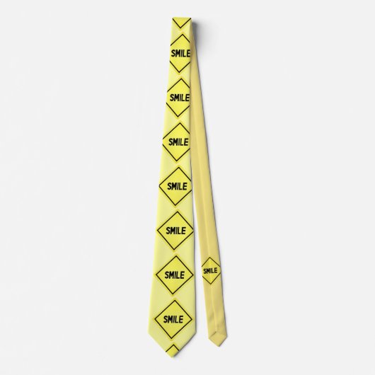 スマイルの交通標識 ネクタイ (正面)