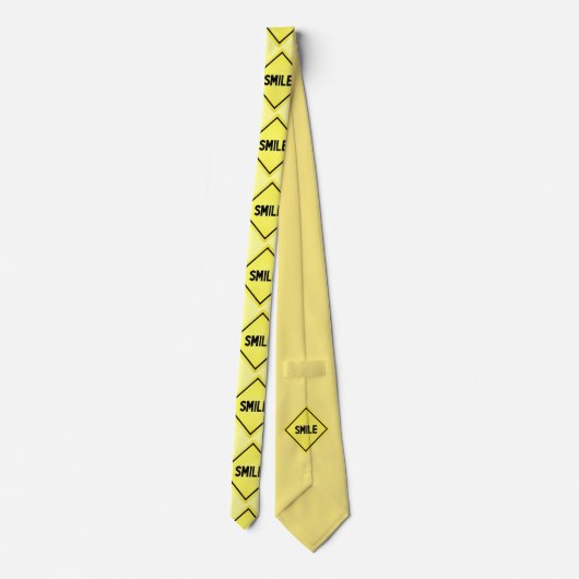 スマイルの交通標識 ネクタイ (裏面)