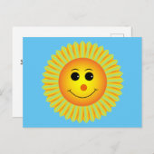 スマイルの太陽の回復おめでとうポストカード ポストカード (正面/裏面)