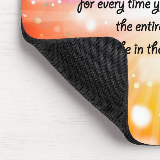 スマイルの感動的で幸せな引用文の星の虹 マウスパッド (コーナー)