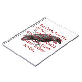 スマイルの涙すべての私の人生 – 死の引用文 ノートブック (左側)