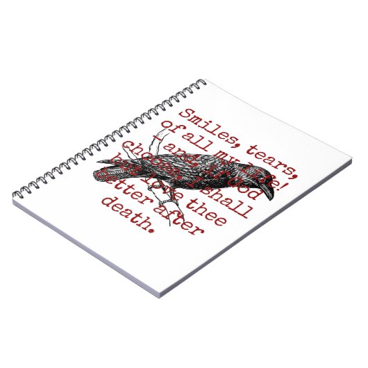 スマイルの涙すべての私の人生 – 死の引用文 ノートブック (左側)