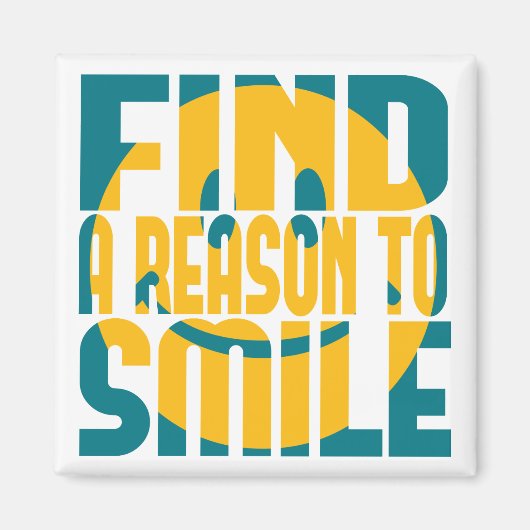 スマイルの理由の検索 マグネット (正面)