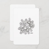 スマイルの花束：こんにちは、ありがとう – フラットカード サンキューカード (正面/裏面)