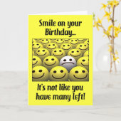 スマイルの誕生日! カード (黄色い花)