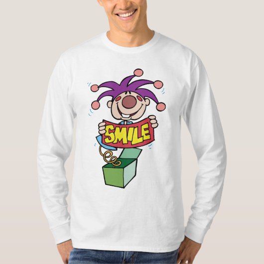 スマイルの~のジャック箱のおもちゃの言葉遊び Tシャツ (正面)