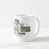 スマイルのcuz私は氏ですHappy コーヒーマグカップ (正面右)
