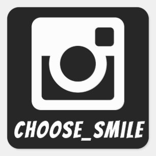 スマイルのinstaを選んで下さい スクエアシール