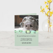 スマイルはあなたがあなたの鼻の下で見つける幸福です カード (黄色い花)