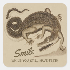 スマイルはまだ歯を持っている間CC0890クロコダイル スクエアシール