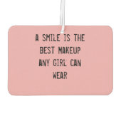 スマイルはメイク最高のアップ任意の女の子が衣服できる。 カーエアーフレッシュナー (裏面)