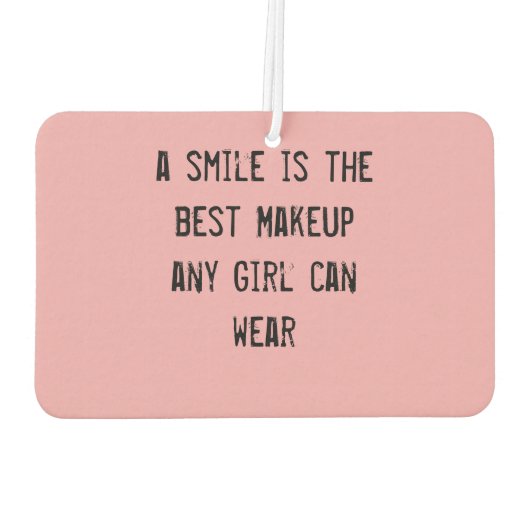 スマイルはメイク最高のアップ任意の女の子が衣服できる。 カーエアーフレッシュナー (裏面)