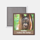 スマイルは人生をより良くする マグネット (正面/裏面)