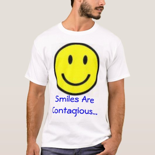 スマイルは伝染性です Tシャツ (正面)
