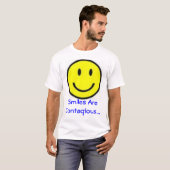 スマイルは伝染性です Tシャツ (正面フル)