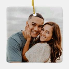 スマイルは愛、クリスマス結婚。 セラミックオーナメント