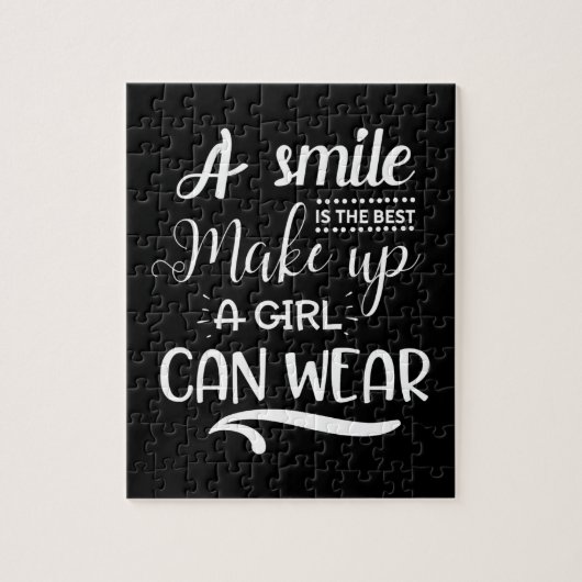 スマイルは最高の化粧 ジグソーパズル (縦)