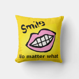 スマイルは漫画の唇に関係なく クッション