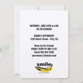 スマイルは20歳の誕生日パーティーの招待状だ 招待状 (裏面)