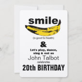 スマイルは20歳の誕生日パーティーの招待状だ 招待状 (正面)
