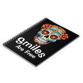 スマイルは、砂糖のスカルの喜びのように自由である ノートブック (左側)