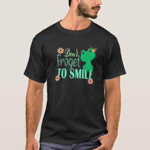 スマイルへ行かないおもしろい- Frog Pun Tシャツ