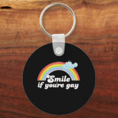 スマイルもしあなたはゲイ キーホルダー (正面)