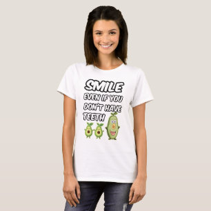スマイルもしは歯がない Tシャツ