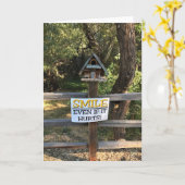 スマイルもしも痛いおもしろいしるし カード (黄色い花)