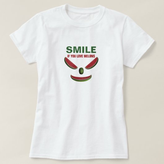 スマイルもしユーラブメロン Tシャツ (デザイン正面)