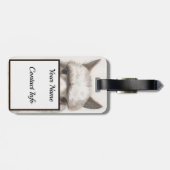 スマイルアルパカ荷物タグラマバッグID ラゲッジタグ (裏面横)