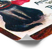 スマイルアワーブラックキャットルイワーイン ポスター (角)