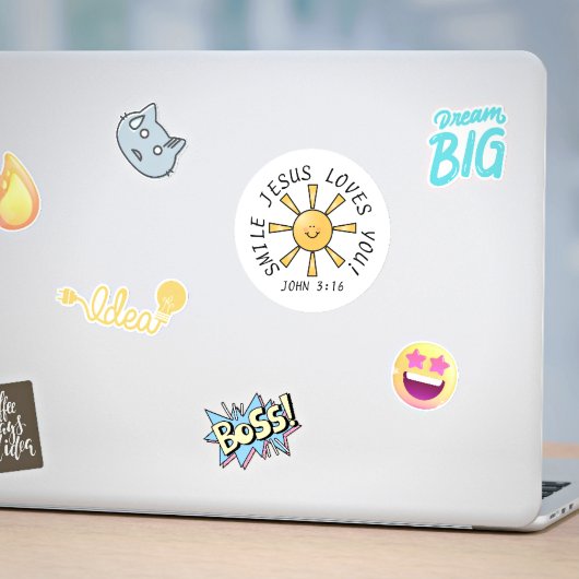 スマイルイエズスはあなたを愛している ラウンドシール