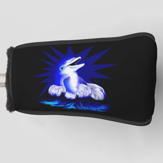 スマイルイルカ ゴルフヘッドカバー (正面)